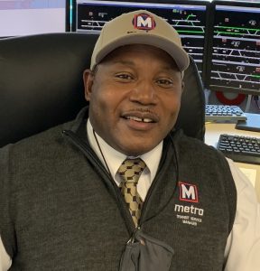 Headshot of TSM Jared sitting in the MetroLink control center